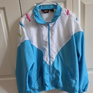 G/4000 Vintage Blue and White Wind Breaker Jacket
